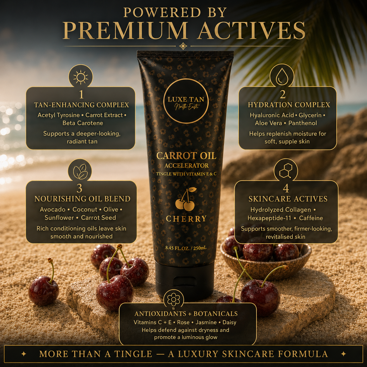 Cherry Intensifying Tingle Lotion 250ml PREMIUM TUBES - Image 2